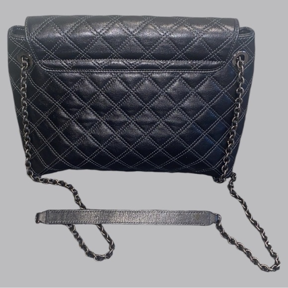 Marc Jacobs Dark Grey Quilted Leather Baroque Single Shoulder Bag Fab! - Picture 9 of 9